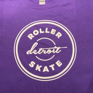 Roller Skate Detroit Summer Brand Tee — Grape