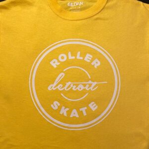 Roller Skate Detroit Summer Brand Tee — Lemon